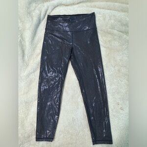 Zyia oil slick metallic leggings